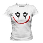 خرید تی شرت زنانه جوکر طرح joker smile