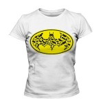 خرید تی شرت زنانه بتمن طرح batman yellow logo