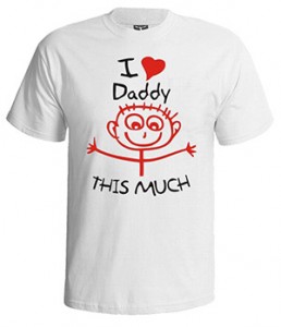 تی شرت روز پدر طرح i love daddy
