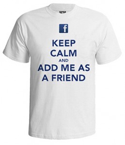 تی شرت فیس بوک طرح keep calm facebook