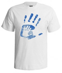 تی شرت پدر طرح daddy & me handprint