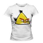 خرید تیشرت زنانه angry birds طرح yellow bird