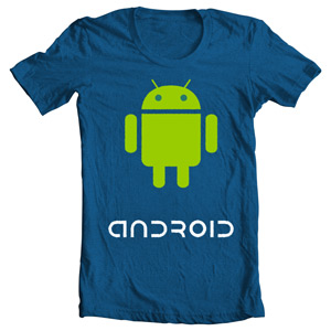 تی شرت اندروید طرح android character2