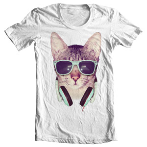 تی شرت فانتزی طرح cool cat