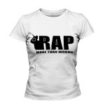 تی شرت رپ طرح rap more than words