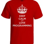تی شرت برنامه نویس keep calm programmer