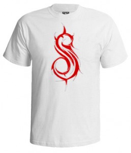 تی شرت slipknot طرح slipknot red logo