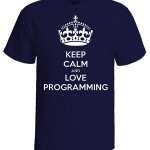 تی شرت برنامه نویس keep calm programmer