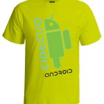 تی شرت اندروید طرح android vitruvian man