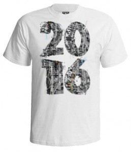 تی شرت سه بعدی طرح ۲۰۱۶ ۳d numbers