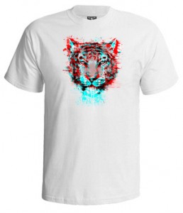 تی شرت سه بعدی طرح ۳d tiger