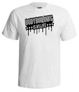 تی شرت بدنسازی bodybuilding is my life