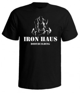 تی شرت بدنسازی طرح iron haus