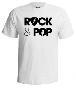 تی شرت پاپ طرح pop and rock