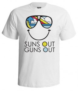 تی شرت فان طرح suns out guns out