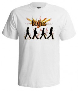 تی شرت بیتلز طرح beatles colour