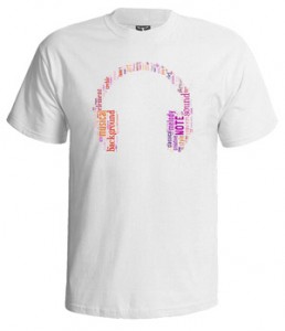 تی شرت اکولایزر جدید music text graphics