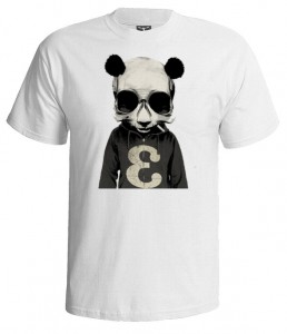 تی شرت طرح دنس black and white panda