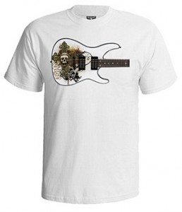 تی شرت ابزار موسیقی گیتار الکترونیک