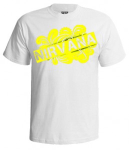 تی شرت نیروانا yellow logo