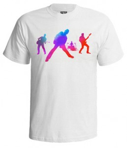 تی شرت یوتو طرح u2 colorful
