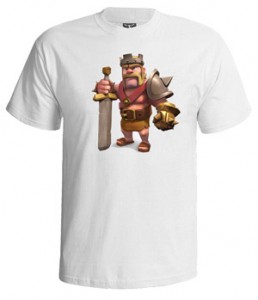 تی شرت کلش اف کلنز طرح king barbarian