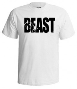 تی شرت بدنسازی طرح beast