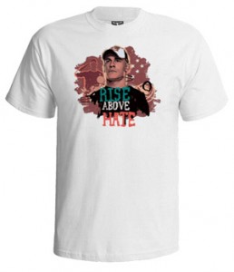 تی شرت جان سینا طرح rise above hate