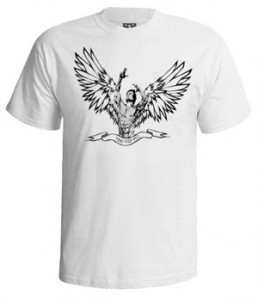 تی شرت بدنسازی طرح bodybuilder angel