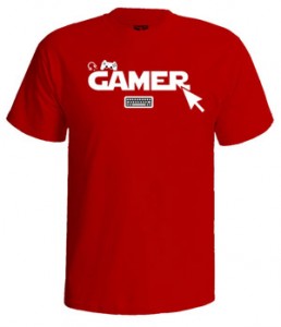 تی شرت بازی طرح gamer