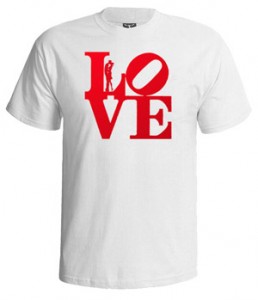 تی شرت عشق love typography