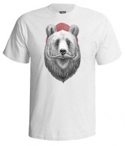تی شرت گرافیکی bearded bear
