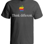 تی شرت طرح اپل think different