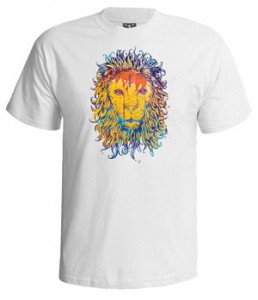 تی شرت فانتزی psychedelic lion