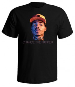 تی شرت رپری طرح chance the rapper