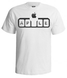 تی شرت apple طرح ap logo