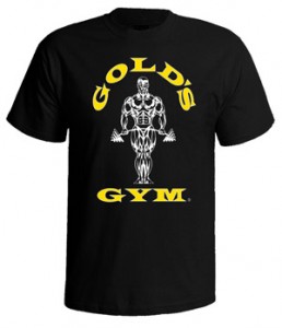 تی شرت بدنسازی gold gym