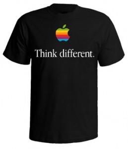 تی شرت طرح اپل think different
