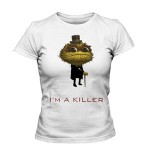 خرید تیشرت زنانه خنده دار طرح i'm a killer