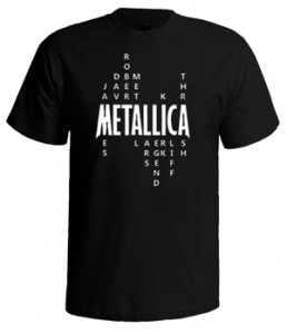 تی شرت متالیکا طرح metallica