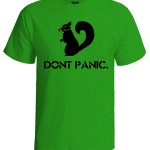 تی شرت خنده دار طرح don't panic