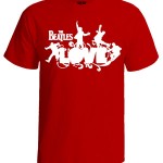 تی شرت بیتلز طرح love