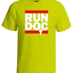 تی شرت گرافیکی طرح run doc