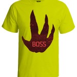 تی شرت گرافیکی طرح evolve boss