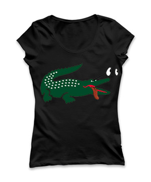 تی شرت زنانه طرح lacoste