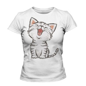 تی شرت دخترانه جدید happy cat