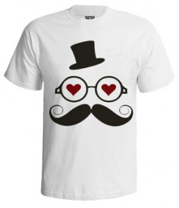 تی شرت سبیل mr moustached