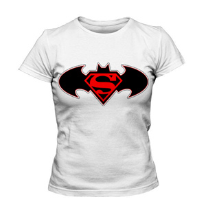 تی شرت batman and superman logo