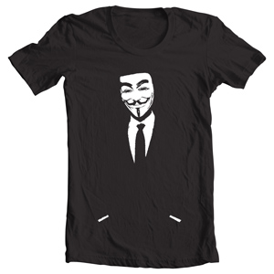 تی شرت شخصیت طرح anonymous