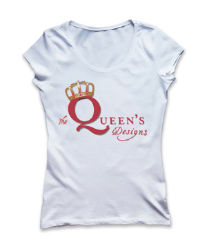 تی شرت زنانه طرح the queen